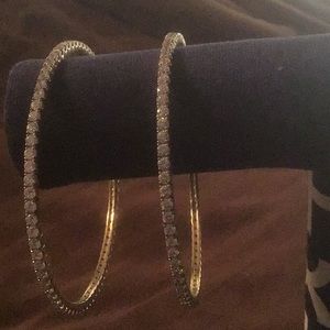 A SET OF 2 GORGEOUS STER. SILVER STAMPED BRACELETS